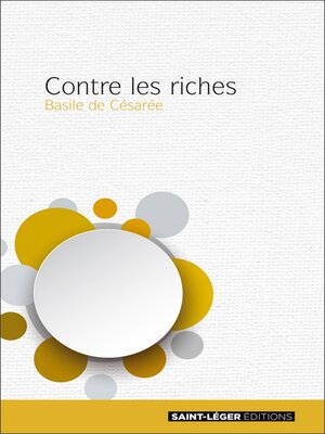 cover image of Contre les riches